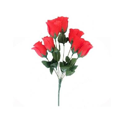 Изкуствено цвете клонче рози 7цвята (10609/3)