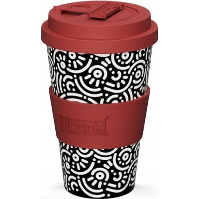 I Drink termohrnek RPED plast 435 ml Geometric