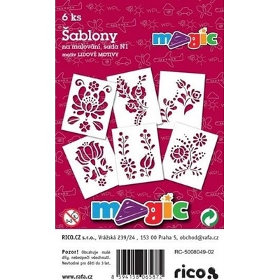 Papírové šablony sada N1 Lidové motivy – Hledejceny.cz