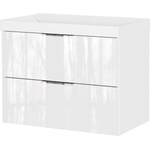 Germania Бял гланцов стенен шкаф за мивка 81x65 cm Celano - Germania (9087-84)