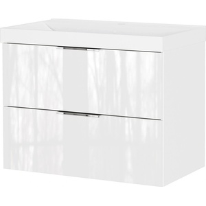 Germania Бял гланцов стенен шкаф за мивка 81x65 cm Celano - Germania (9087-84)