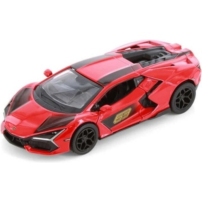 Kinsmart Auto Lamborghini Revuelto kov zpětný chod Červená 1:38