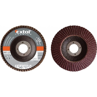 Extol Premium 8803324 kotouč lamelový šikmý korundový P40 125mm