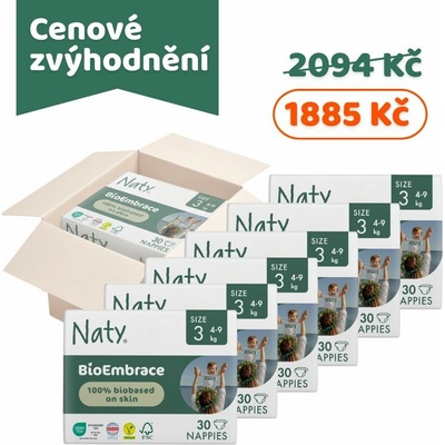Naty ECO by Midi 4 - 9 kg 6 x 30 ks