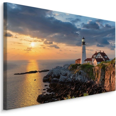 Plátno Východ Slunce A Maják Varianta: 70x50