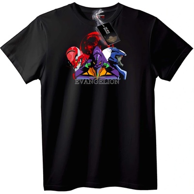 NOONEBRAND Тениска Evangelion EVA-00, 01, 02 - M, Black