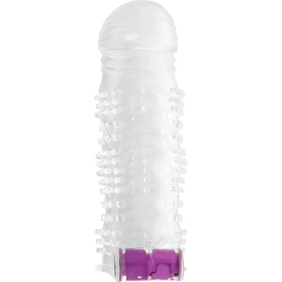 OhMama Textured Penis Sleeve with Vibrating Bullet 229812