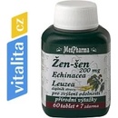 Doplňky stravy MedPharma Žen-šen 200 mg + Echinacea + leuzea 67 tablet
