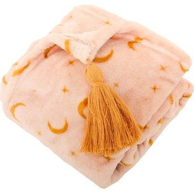 Atmosphera Dětská deka s měsíčky Pink
