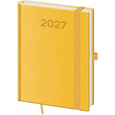 Helma 365 Print Pop B6 denní 2027 žlutý