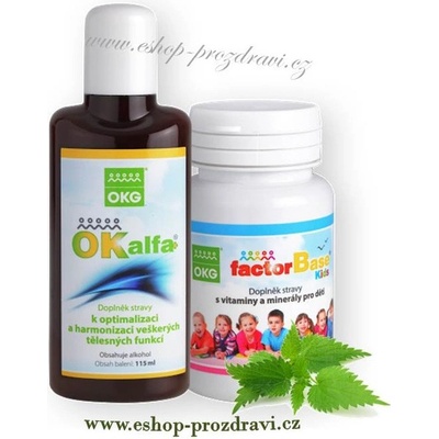 OKG OK Alfa+ 115 ml + Factor Base Kids 60 tablet