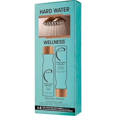 Malibu Hard Water Wellness Collection šampón 266 ml + kondicionér 266 ml + wellness sáčky 4 ks darčeková sada