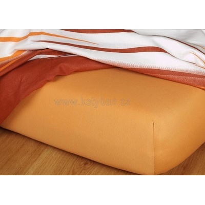 Dadka Prostěradlo Jersey prostěradlo karamelové 160x200
