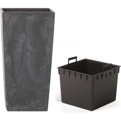 Prosperplast kvetináč URBI SQUARE Beton Effect 22,5 cm Sivý