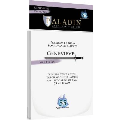 Протектори за карти Paladin Card Protection - Genevieve, Large A, 75 x 110 mm (55 бр. ) (PALGENCLR1)