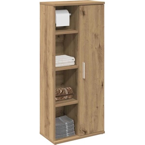 vidaXL Шкаф за баня с държач за ролки, дъб артизан, 39x22x90 см (858532)
