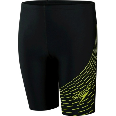 Speedo Medley Logo Jammer black/atomic lime