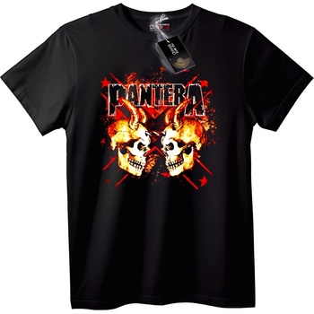 NOONEBRAND Тениска Pantera Двоен Череп - 3XL, White