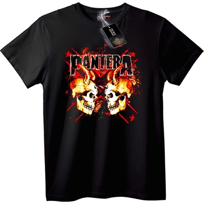 NOONEBRAND Тениска Pantera Двоен Череп - 3XL, White