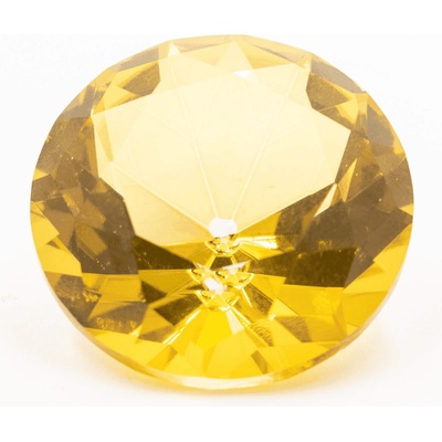 Milujeme Kameny Diamant z křišťálového skla - feng shui - žlutý – VADA VAD451