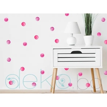 Image 1 of Watercolor полка точки в розово - комплект (1523)