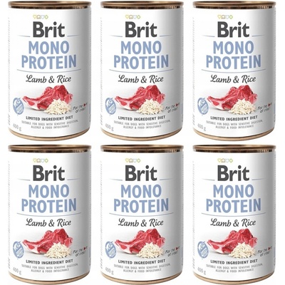Brit Mono Protein Lamb & Rice 6 x 400 g