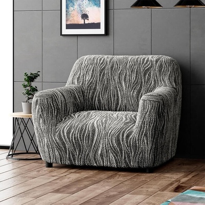 GA.I.CO bielastický potah na křeslo Universo Nový žíhaný černobílý 60 - 110 cm – Zbozi.Blesk.cz