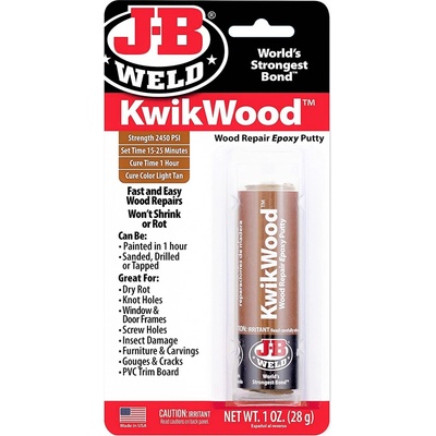J-B Weld KwikWood epoxidové lepidlo na opravu dřeva 28 g
