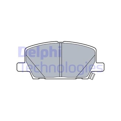 DELPHI Sada brzdových platničiek kotúčovej brzdy LP3482