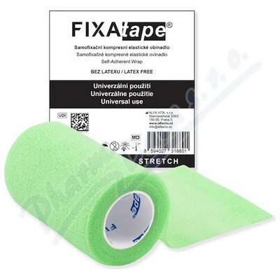 FIXAtape STRETCH samofix.obi.7,5 x 450 cm fluor.green