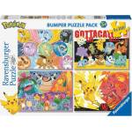 Ravensburger - Puzzle 4x100 Puzzle Pack: Pokémon - 100 piese