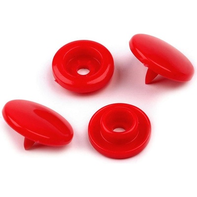 Plastové patentky / stiskací knoflíky vel. 18" Varianta: 2 B38 červená, Balení: 50 sada – Zbozi.Blesk.cz