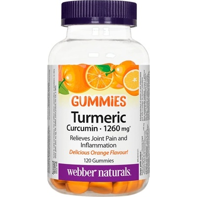Webber Naturals Turmeric Curcumin Gummies [120 желирани бонбони]