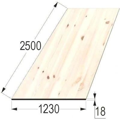 Spárovka SM 18x1230 x 2500 průběžná A/B