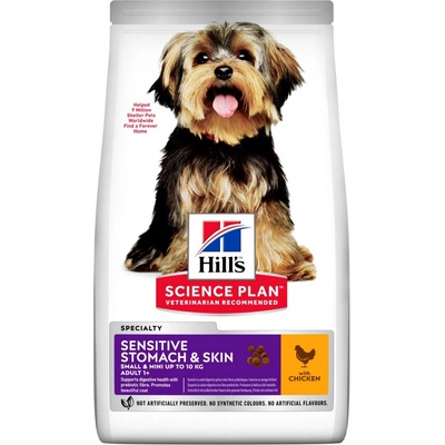 Hill’s Science Plan Sensitive Stomach & Skin Small & Mini Adult with Chicken 6 kg
