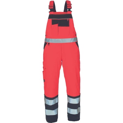CERVA Cerva knoxfield hvps / Изолирани hi-vis работни зимни панталони с нагръдник - червени 4xl (0353005120007)