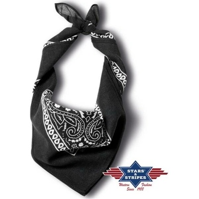 bavlněný šátek bandana černá