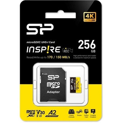 Silicon Power microSDXC 256GB UHS-I/U3 (SP256GBSTXLA2V1NSP)