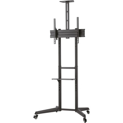 Neomounts by newstar Mobile Floor Stand incl. AV- and cam shelf (height adjustable: 128 5-145 cm) (FL50-550BL1)