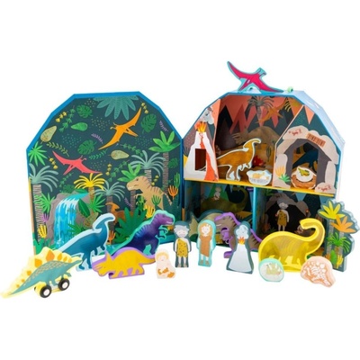 Floss&Rock Playbox s mi figúrkami Dinosaurus
