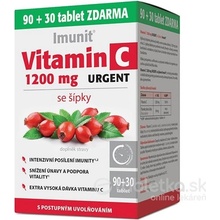 Vitamín C 1200 mg URGENT so šípkami 90+30 tabliet