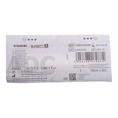 Batist ovínadlo pletené sterilné 10 cm x 5 m 1 ks