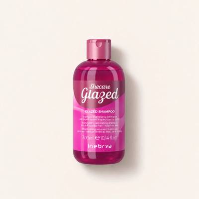 Rozjasňující a hydratační šampon pro vlasy bez lesku Inebrya Shecare Glazed Shampoo 300 ml