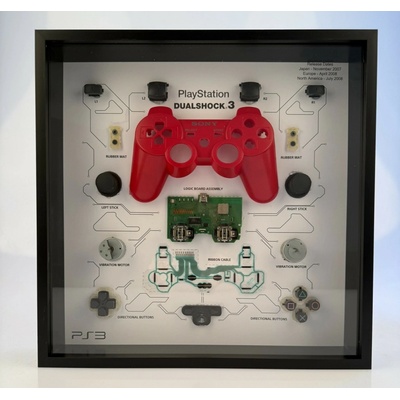 Sony PS3 DualShock 3, rámeček s rozebraným ovladačem