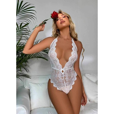 Body Sue 4106 vínovo biele
