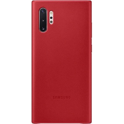 Samsung Leather Cover EF-VN975LREGWW - оригинален кожен калъф (естествена кожа) за Samsung Note 10 Plus (червен)
