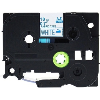 Pro Brother Съвместима лента с Brother TZe-FA4, 18mm x 3m, син шрифт / бял фон, желязо (TzeFA4)