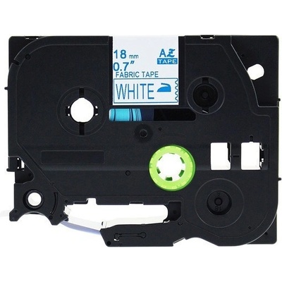 Compatible Съвместима лента с Brother TZe-FA4, 18mm x 3m, син шрифт / бял фон, желязо (TzeFA4)