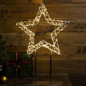 Brilagi - LED Външна коледна украса LED/3, 6W/230V IP44 44x30 cm звезда (BG2556)