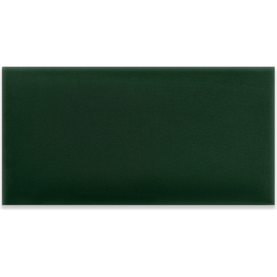 Čalouněný nástěnný panel Intesi lahvově zelený 80x20 cm velurový do ložnice